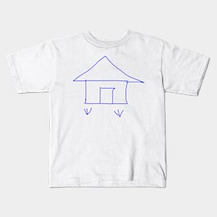 BLUE SIMPLE HOUSE Kids T-Shirt